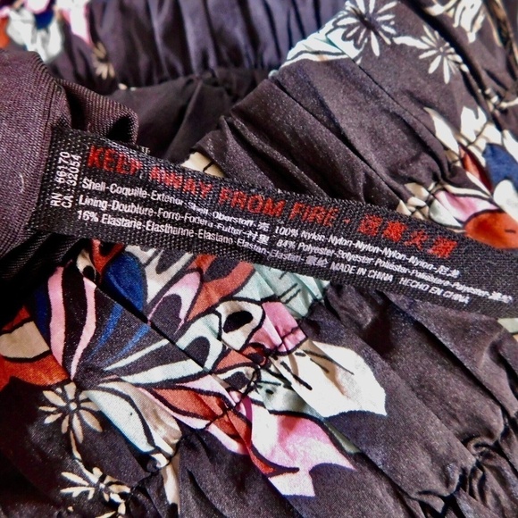 FREE PEOPLE Movement The Way Home Floral Shorts Black Athletic Print X-Small - Picture 14 of 16